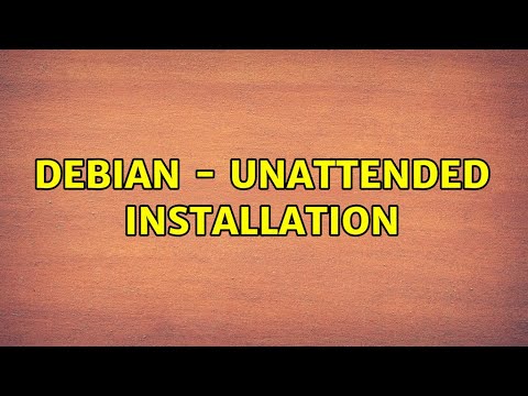 Debian - unattended installation (2 Solutions!!) - YouTube