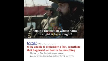 Forget (verb)- Meaning, Pronunciation, Usage | Learn English with TV Shows & Movies