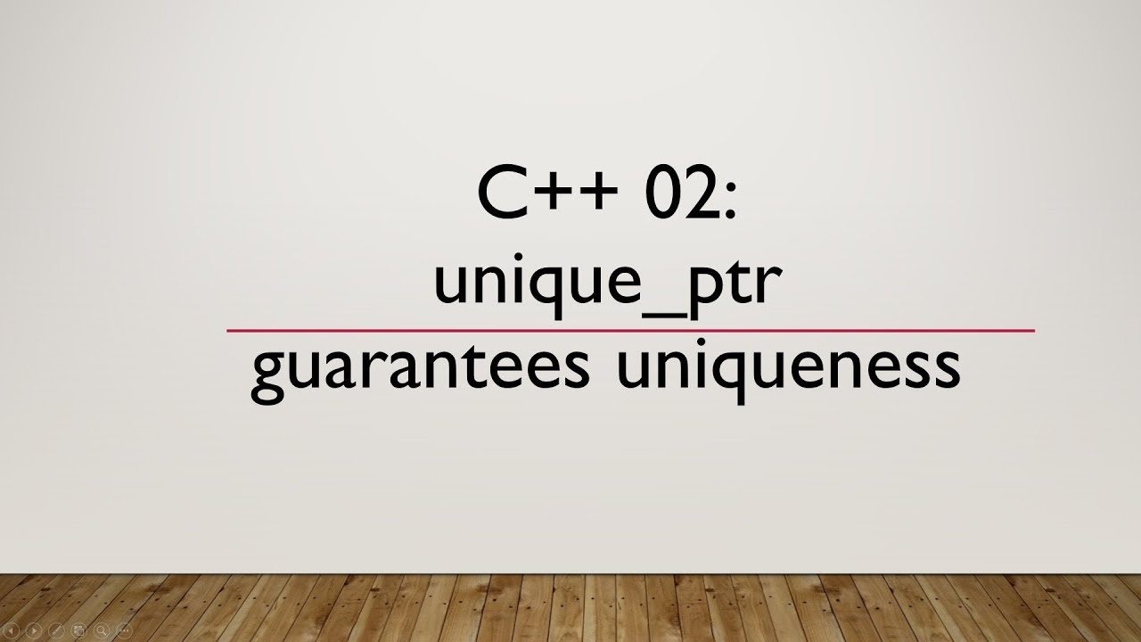 C++ 02: unique_ptr guarantees uniqueness - YouTube
