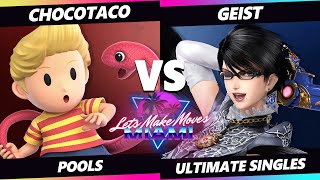 Let's Make Moves Miami - ChocoTaco (Lucas) Vs. Geist (Bayonetta) SSBU Ultimate Tournament