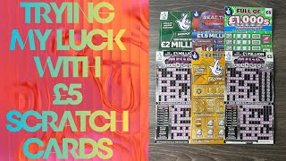 💷 ONLY £5 SCRATCH CARDS! 😱🍀 CAN I FINALLY GET LUCKY! 💰🔥