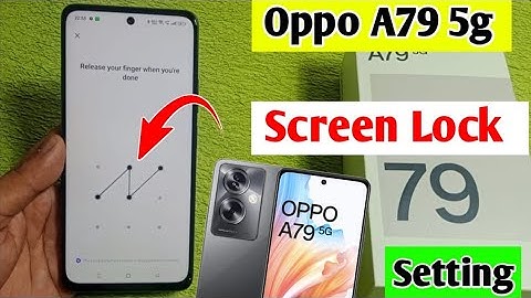 Oppo a79 5g me screen lock kaise lagaye | how to set screen lock in Oppo a79 5g