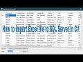 C# Tutorial - Import data from Excel to SQL Server | FoxLearn