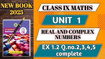 Exercise 1.2 class 9 maths | Q no. 2,3,4,5 | sindh textbook board | unit 1