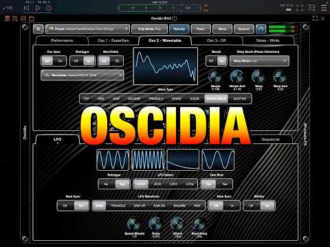 OSCIDIA - Multi-Oscillator Wavetable Synth - Limited Time Sale for 7.99 - Demo for iOS