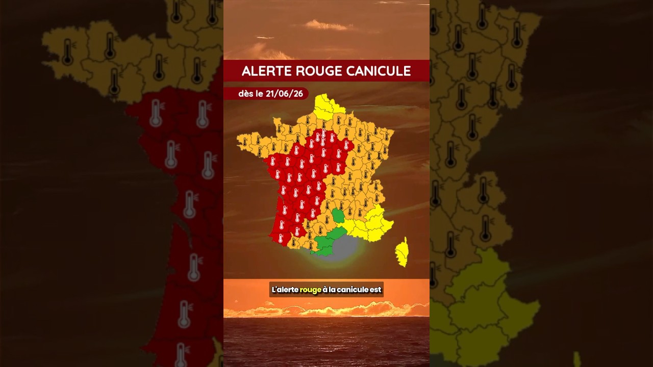 🔴 Vigilance rouge canicule : 40 à 43°C attendus !