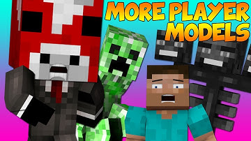 Minecraft Mod Showcase! More Player Models 2 "WTF AM I?!" 1.7.2