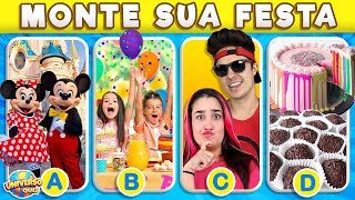 MONTE SUA FESTA DE ANIVERSÁRIO 🎉 Escolha seus Presentes, Comidas, Convidados e Viagens