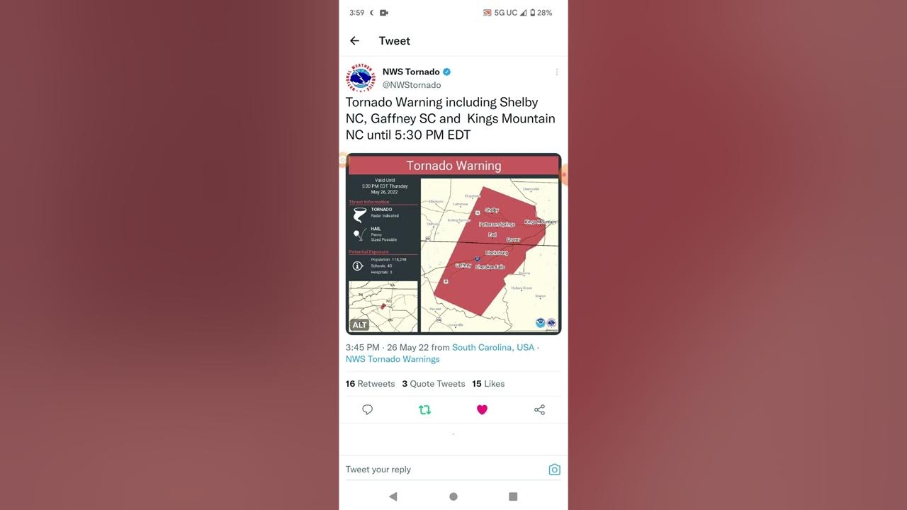 Shelby, North Carolina Tornado 52622 YouTube