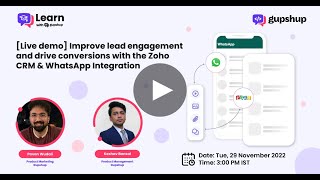 [Live demo] Zoho CRM + WhatsApp Integration | Learn with Gupshup E4 screenshot 4