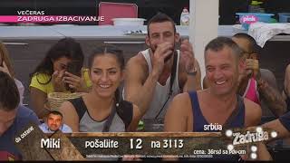 Zadruga - Mina Pita Žutog Da Li Su Andrijana I Đekson Bili Intimni - 20.05.2018.