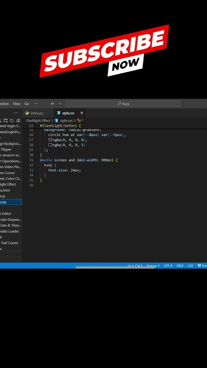 How to Create a Flashlight Effect with HTML CSS and JavaScript # ...