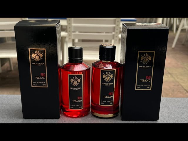 Fake vs Real Mancera Red Tobacco Unisex Perfume / How to spot fake Mancera  Red Tobacco Fragrance