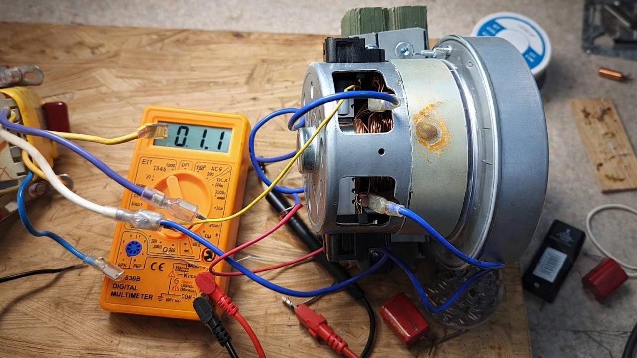 Как коллекторный двигатель на 220В переделать на 15В, без хитрых схем и ардуино