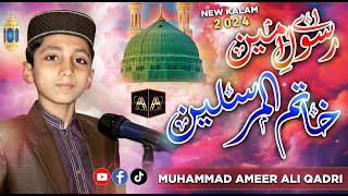 Ae Rasool e Ameen Khatim ul Mursaleen - Ameer Ali Qadri | Naat |2024| #ameeraliqadrinewkalam2024