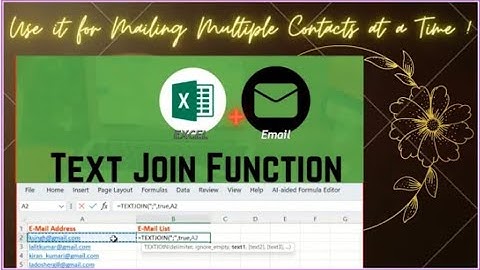 Text join Function in Excel #office365