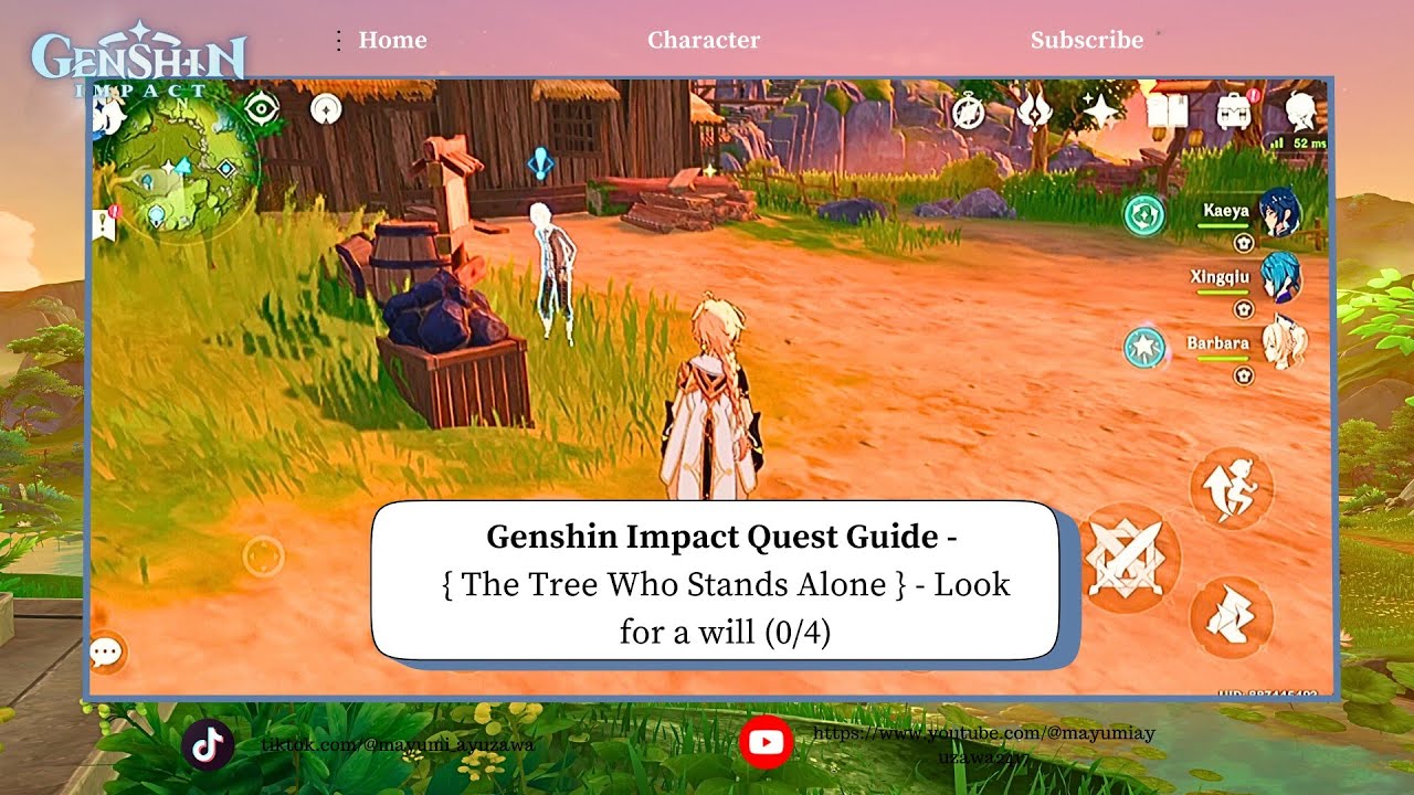 Genshin Impact Quest Guide - { The Tree Who Stands Alone } - Look for a ...