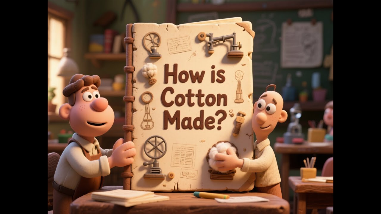How is Cotton Made? Step by Step Cotton Production Process Explained for Kids | Big Questions Quest