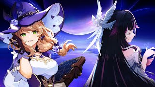 Testing Columbina With My C6 Lisa Hyperbloom, Electro Dps And Quickbloom Genshin Impact