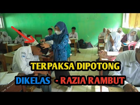 razia rambut pelajar disekolah sudah diperingatkan masih melanggar