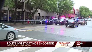 Kansas City police investigate 2 shootings Wednesday afternoon