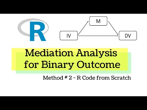 Mediation for Binary Outcome (logistic regression) in R  - Method # 2