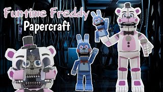 Funtime Freddy Five Nights At Freddy's Sister Location Papercraft | Stop Motion Video