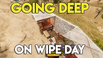 GOING DEEP on wipe day for INSANE loot! - Rust Survival #28