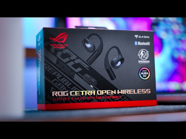 Беспроводные вакуумные TWS наушники ASUS ROG Cetra Open (black)