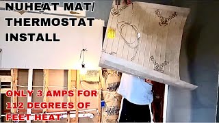 How To Properly Install a Nuheat/Nuvent Heated Floor Mat System With Digital Thermostat