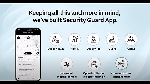 Well-Defined Roles & Responsibilities: Security Guard App