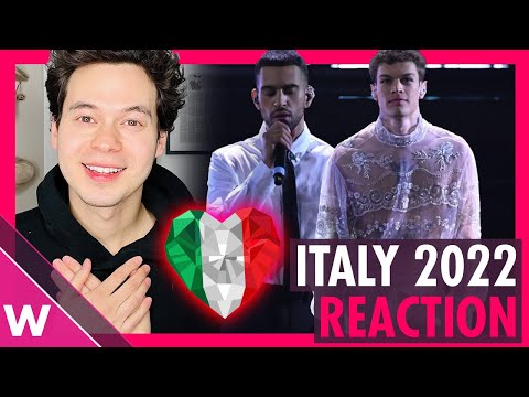 Mahmood & Blanco "Brividi" Reaction | Italy Eurovision 2022