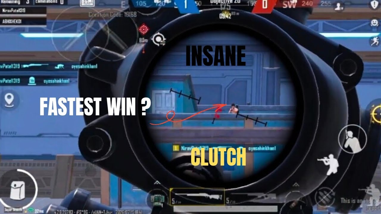 “2.5 MINUTE WIN?! INSANE CLUTCH 😳 | BGMI”
