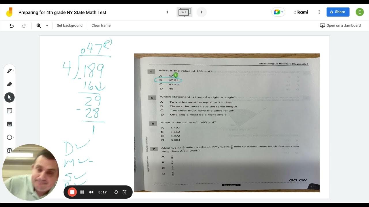 4th grade ny state math test preparation youtube