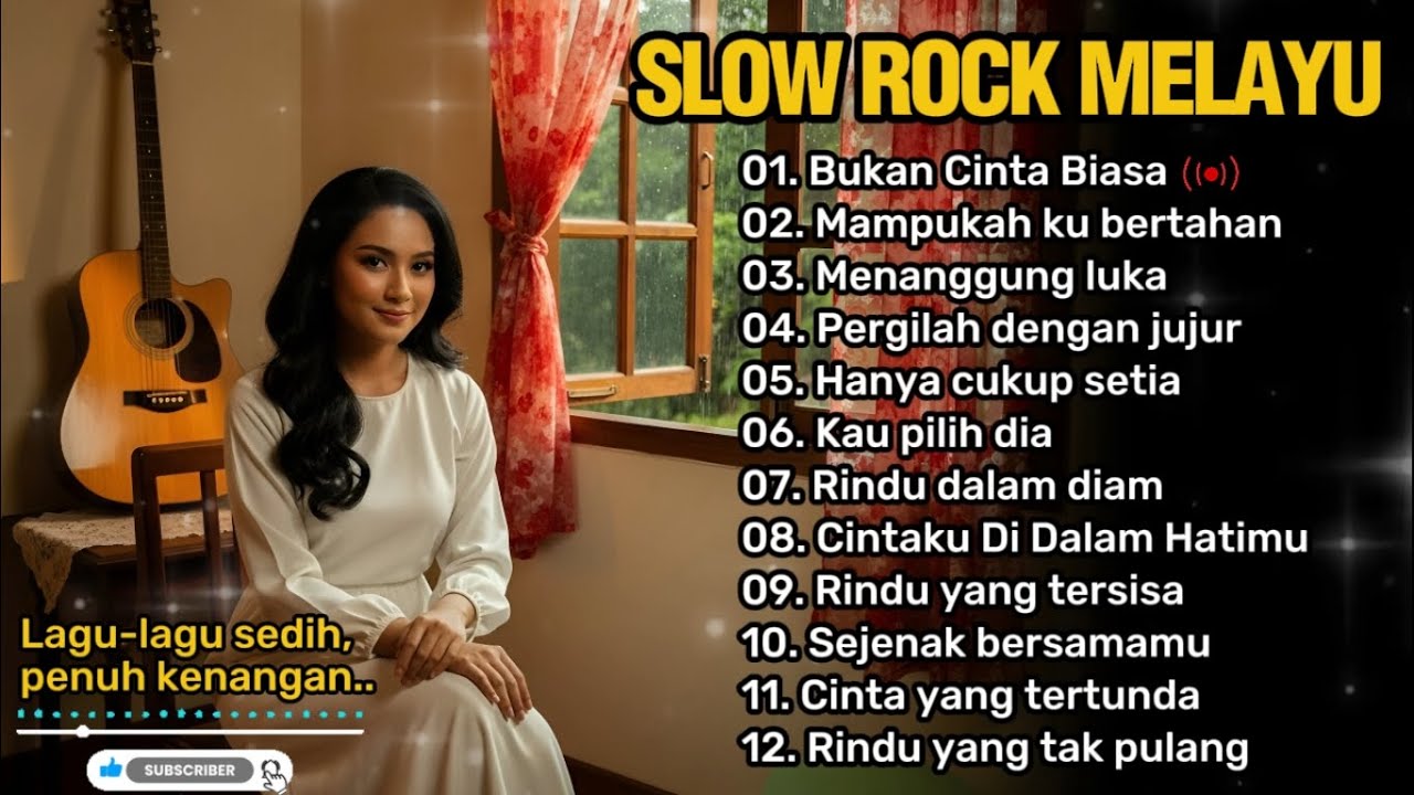 SLOW ROCK MELAYU PALING SEDIH 😭 | Teman saat santai, kerja dan perjalanan 🎶| Bukan Cinta Biasa 💔