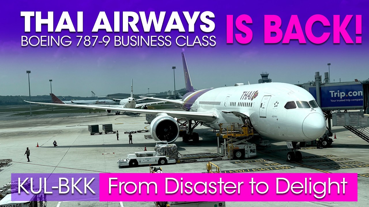 Thai Airways Business Class Review | Boeing 787-9 | Kuala Lumpur to Bangkok | Flying High Again
