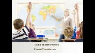 New Classes PowerPoint Template by PoweredTemplate.com