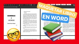 📖 COMO MAQUETAR UN LIBRO (papel) en Word paso a paso | guardar Word a PDF 📐📏