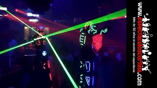 Robots Láser Para Eventos Barcelona - Láser Man Performance