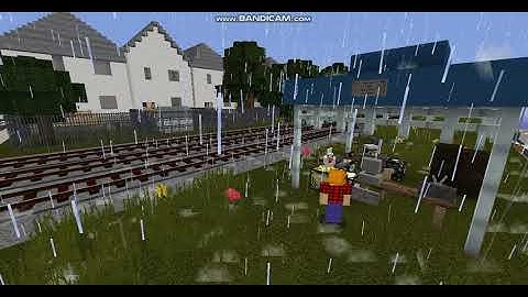 Minecraft | Immersive Railroading | Trains & Rain