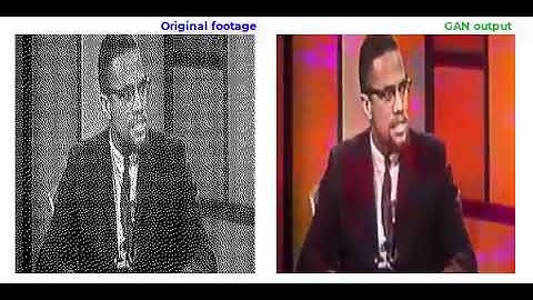 Malcolm X: video enhanced and colorized using Pix2Pix GAN: