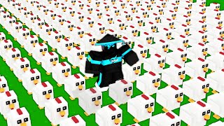So I built a INFINITE CHICKEN FARM in Roblox Bedwars..