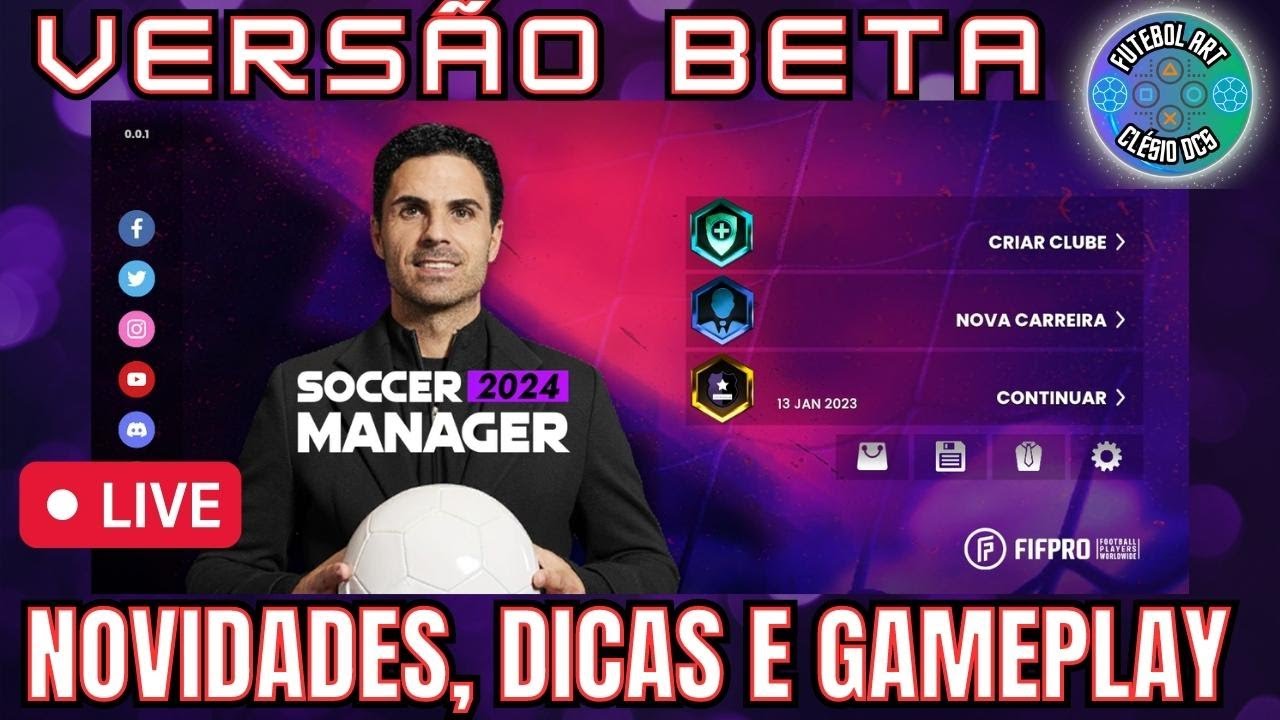 SAIUUUU A BETA DO Soccer Manager 2024 Dicas, novidades e gameplay - YouTube