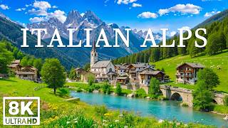 Italian Alps 8K | Dolomites Dream – Crystal Lakes, Dramatic Peaks &amp; Alpine Beauty