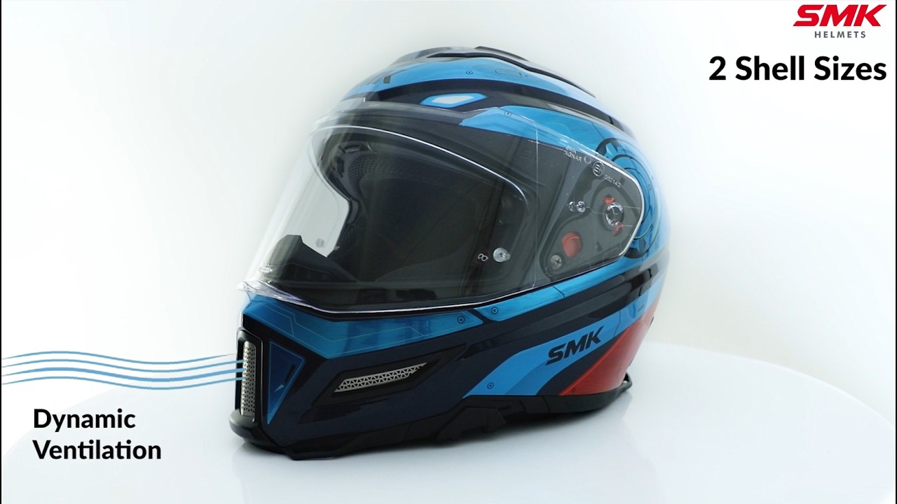 新品格安未来のカノアやコナを目指してエッセンスグロム4,10フィン付きEPS SMK AGNAR CYBORG Full Face Helmet in Solid Color | SMK Helmet