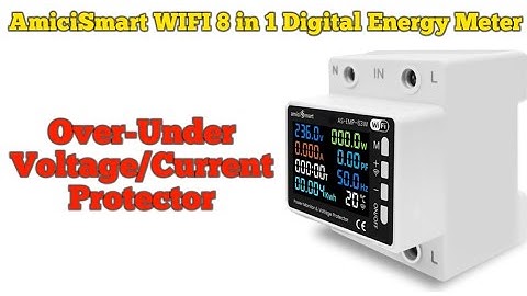 AmiciSmart WiFi Digital Energy Meter | AmiciSmart Over Under Voltage Protection | Digital Meter