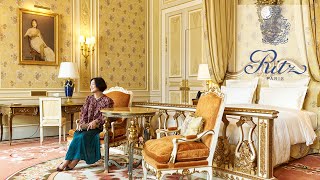 น้ำชายามบ่ายและภายในห้องสวีทสุดหรูที่สุดของปารีสที่โรงแรม Ritz Paris