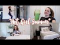 Summer Morning Routine *Hot Girl Summer Edition* Upper Body Workout, Tropical Green Smoothie