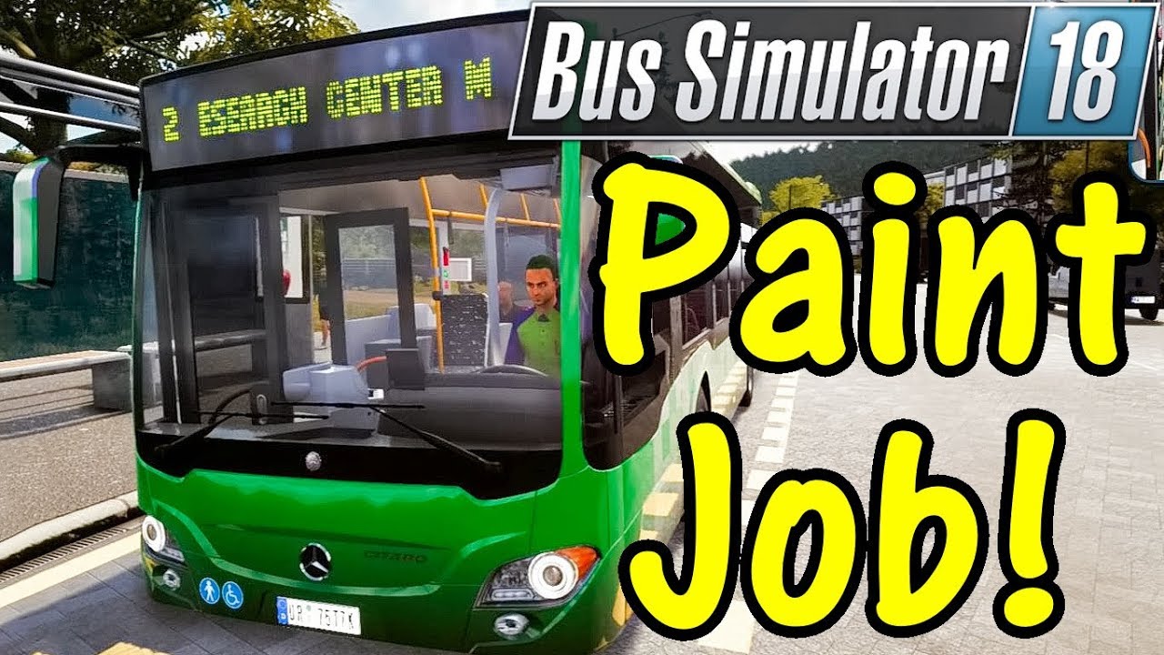 Let S Play Bus Simulator 18 2 Paint Job Youtube - roblox bus simulator how to get small drivable bus