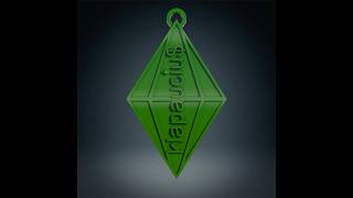 The Sims - Klapaucius cheat code keychain, 3D model for printing